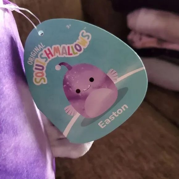 NWT Squishmallows Easton the anglerfish 12 inches - Picture 3 of 3